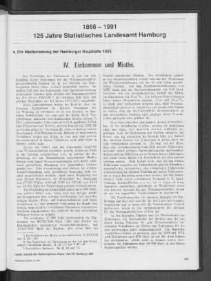 1866-1991, 125 Jahre Statistische Landesamt Hamburg