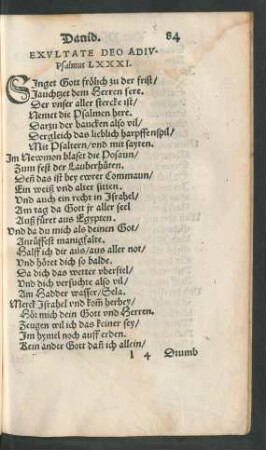 Psalmus LXXXI. - Psalmus XC.