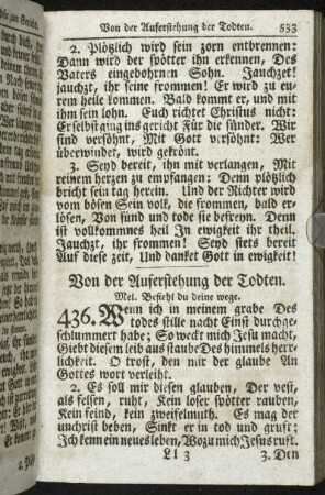 Von der Auferstehung der Todten.