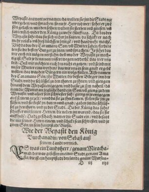 Wie der Weyasit den König Burchanadin/ von Sebast auß seinem Landt vertrieb.