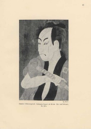 Dunkler Glimmergrund. Ichikawa Omezo als Ronin ... Nr. 20 h