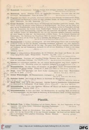 Plastik (Nr. 330-353)