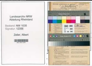 Entnazifizierung Albert Zeiler , geb. 17.12.1901 (Betriebsfuehrer)