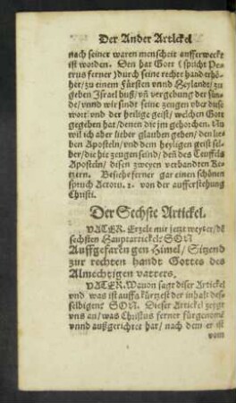 Der Sechste Artickel.