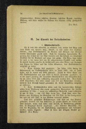 Zur Chronik des Volksschulwesens