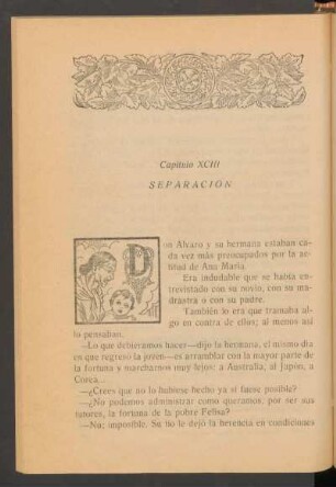 Capítulo XCIII - Separación