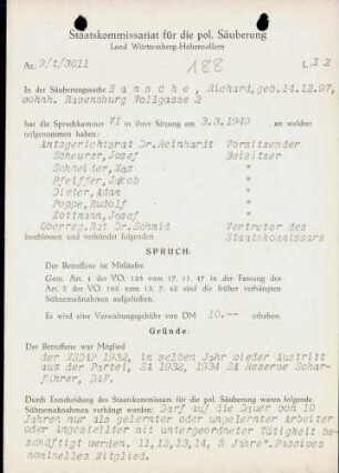 Hansche, Richard