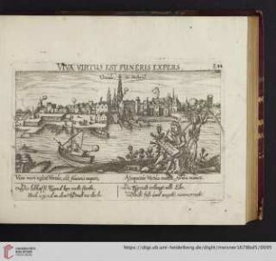 E44. Goude in Holland, "Viva virtus est funeris expers"