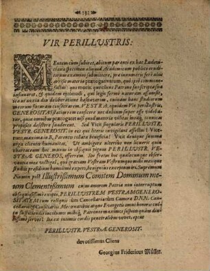 Dissertatio Iuridica, De Praerogativis Personarum