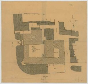 Fischer, Theodor; Jena; Universität - Lageplan