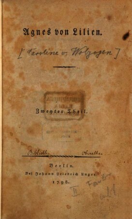 Agnes von Lilien, 2