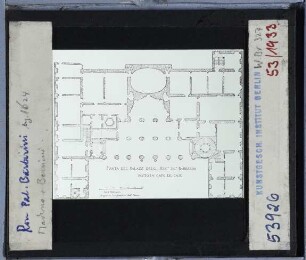 Rom, Palazzo Barberini : Grundriss (Ferrerio/Falda?)