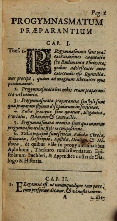 Progymnasmata praeparantia ad eloquentiam Romanam
