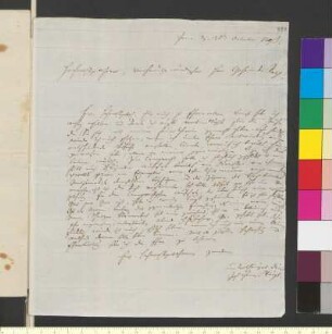 Brief von Voigt, Johann Heinrich an Goethe, Johann Wolfgang von