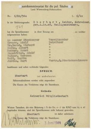 Eberhart, Isidor