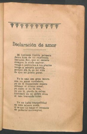 Declaración de amor
