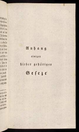 59-200, Anhang einiger hieher gehöriger Geseze.