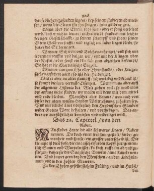 Das 21. - letzte Capittel ...