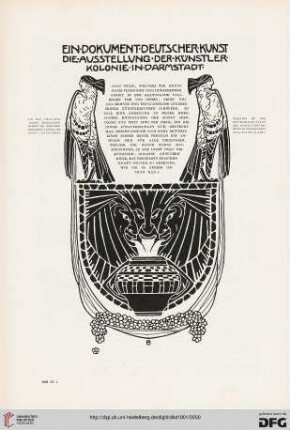 Ein Dokument Deutscher Kunst. Die Ausstellung der Künstlerkolonie in Darmstadt, [1]: Paul Bürck