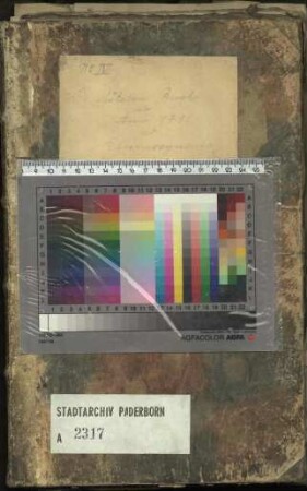 Eleemosynaria (Almosenstiftungen) Notatenbuch