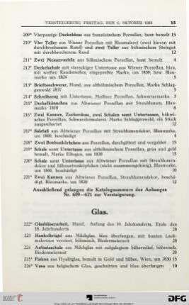 Glas (Nr. 222-244)