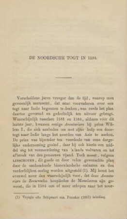 De Noordsche togt in 1594