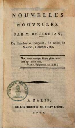 Nouvelles nouvelles