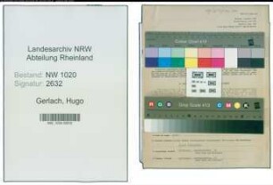 Entnazifizierung Hugo Gerlach , geb. 01.04.1900 (Lehrer)