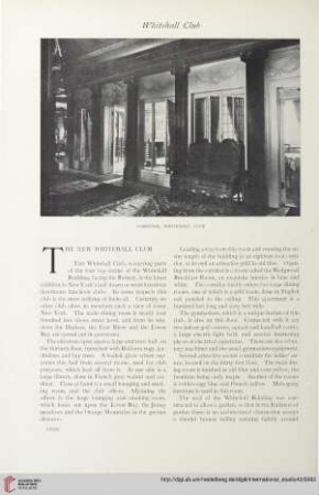 The new Whitehall Club