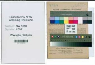 Entnazifizierung Wilhelm Winheller , geb. 01.06.1896 (Lehrer)