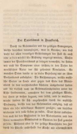 241-298 Der Quietismus in Frankreich : erster Artikel