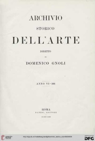 6: Archivio storico dell'arte