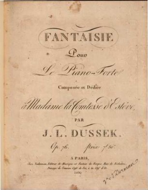 Fantaisie pour le piano-forte : op. 76