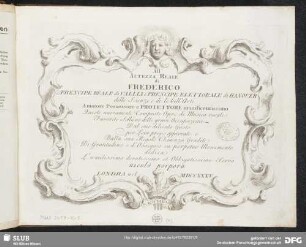 All' Altezza Reale di Frederico Prencipe Reale di Vallia e Prencipe Elettorale di Hanover : ... Queste nuovamente composte opre [!] dimusica vocale