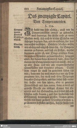 Das zwantzigste Capitel. Von Temperamenten