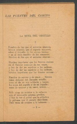 Las fuentes del camino