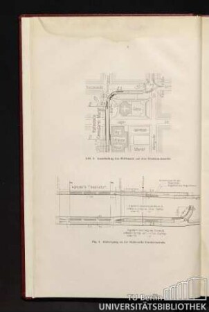 Abb. 3. Ausmündung des Südtunnels auf dem Gendarmenmarkt. / Fig.4. Abzweigung an der Haltestelle Friedrichstraße.