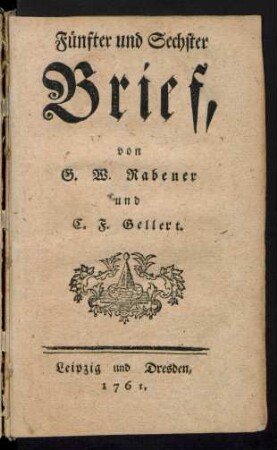 Fünfter und Sechster Brief