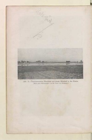Abb. 78. Überschwemmtes Flachland mit einem Meierhof in der Puszta