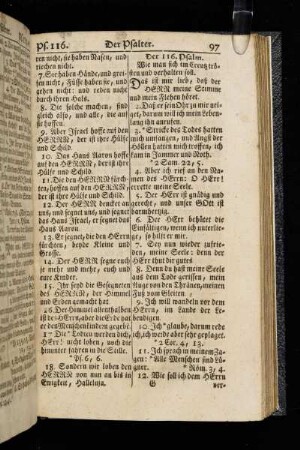 Der 116. Psalm.
