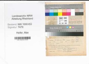 Entnazifizierung Max Heifer, geb. 17.09.1892 (Dentist)