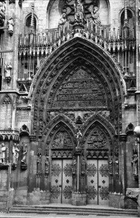 Thann: Portal des Münsters, St. Theobald