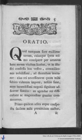 Oratio de Amoenitate studii.
