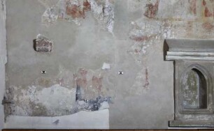 Szenen aus Heiligenlegenden — Malerei an der nördlichen Tonnenwand — Wandbild