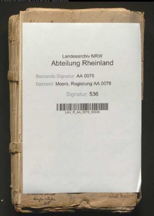 Bau einer katholischen Kirche und Anstellung eines eigenen Pastors I