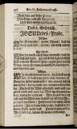 Das 2. Gespräch. Jesus Liebes-Probe.