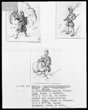 Fahnenschwingender Soldat