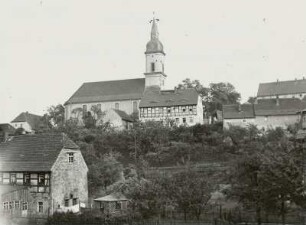 Dorfkirche Zehren : Ortsteilansicht mit Dorfkirche Zehren