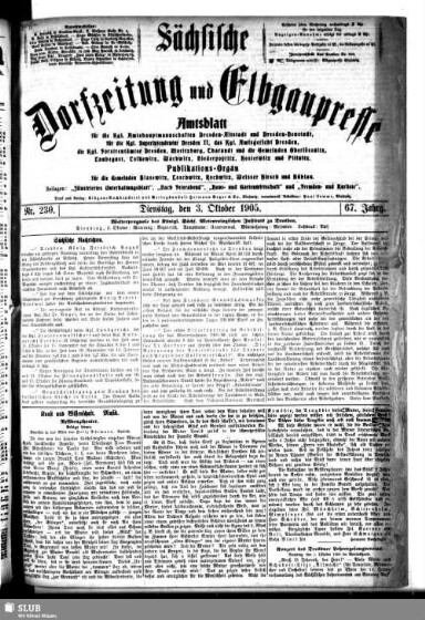 Titelseite einer Zeitung