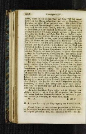 Kleiner Beitrag zur Ergänzung der Katechismen